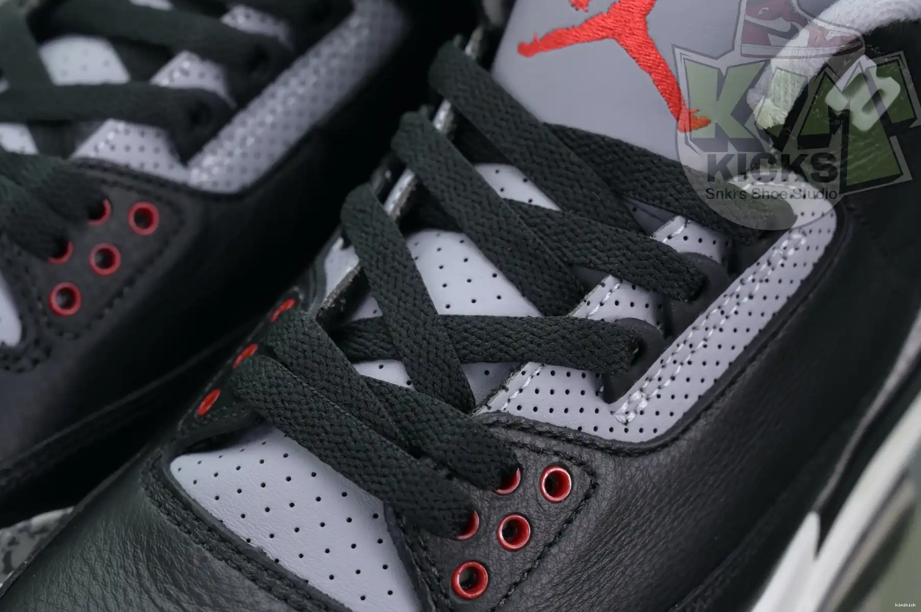 Kimikick 3“Black Reimagined” Jordan Air Cement 0501
